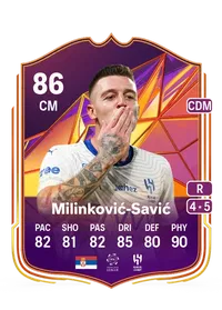 Sergej Milinković-Savić Track Stars 86 Overall Rating