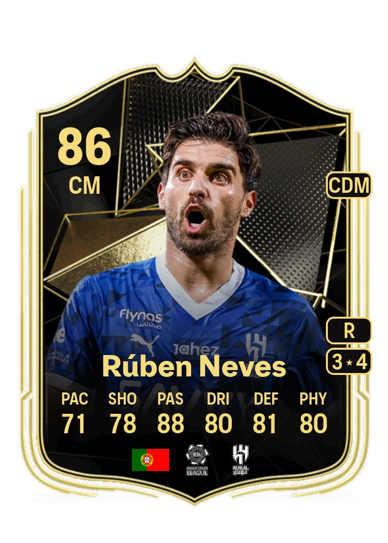Rúben Neves Team of the Week 86 Overall Rating