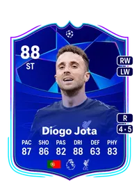 Diogo Jota UCL Road to the Knockouts 88 Overall Rating