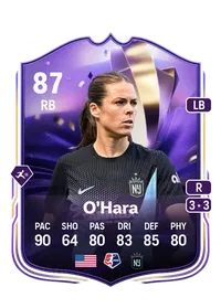 Kelley O'Hara End Of An Era 87 Overall Rating