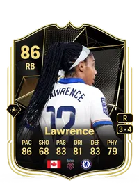 Ashley Lawrence Team of the Week 86 Overall Rating