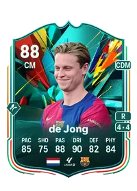 Frenkie de Jong Total Rush 88 Overall Rating