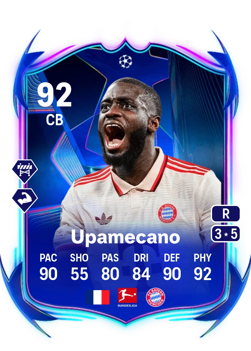 Dayot Upamecano UCL Road to the Final 92 Overall Rating