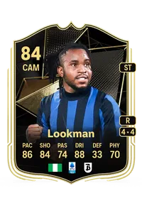 Ademola Lookman Team of the Week 84 Overall Rating