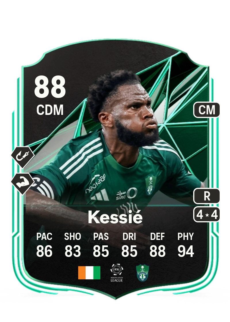 Franck Yannick Kessié SQUAD FOUNDATIONS 88 Overall Rating