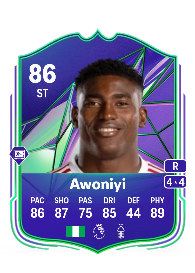 Taiwo Awoniyi Rivals Mastery 86 Overall Rating