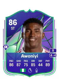 Taiwo Awoniyi Rivals Mastery 86 Overall Rating