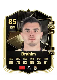 Brahim Team of the Week 85 Overall Rating