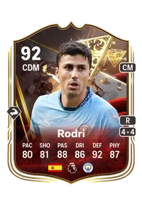 Rodri Centurions 92 Overall Rating