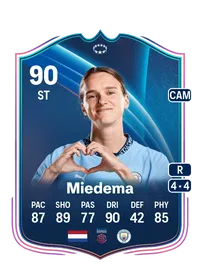 Vivianne Miedema UWCL Road to the Knockouts 90 Overall Rating