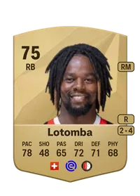 Jordan Lotomba Common 75 Overall Rating