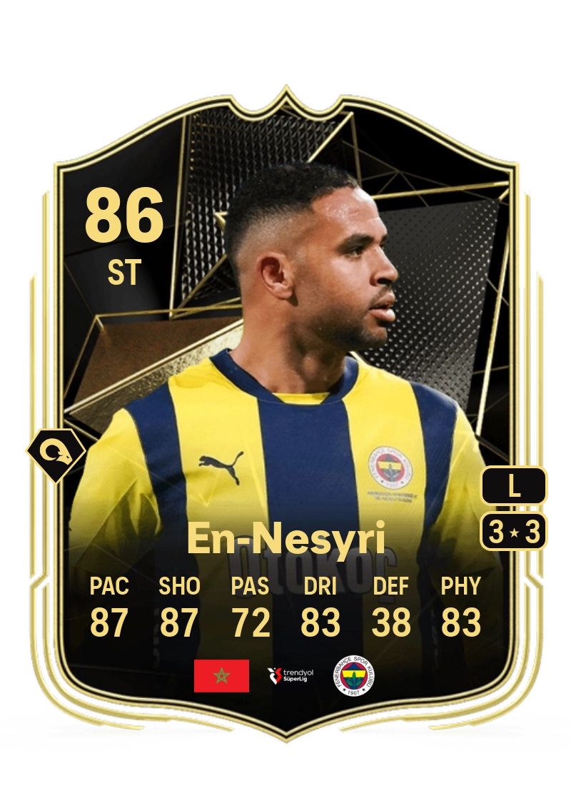 Youssef En-Nesyri Team of the Week 86 Overall Rating