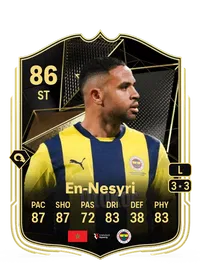 Youssef En-Nesyri Team of the Week 86 Overall Rating