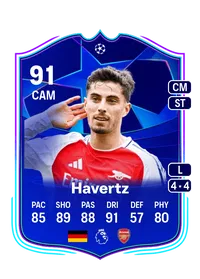 Kai Havertz UCL Road to the Knockouts 91 Overall Rating