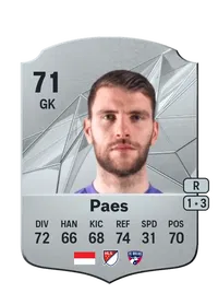 Maarten Paes Rare 71 Overall Rating