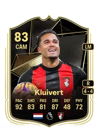 Justin Kluivert Team of the Week 83 Overall Rating