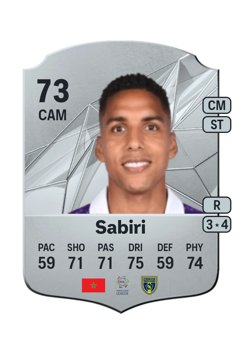 Abdelhamid Sabiri Rare 73 Overall Rating