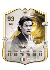 Paolo Maldini Ultimate Succession Icon 93 Overall Rating