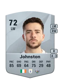 Michael Johnston Common 72 Overall Rating