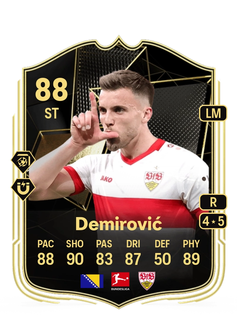Ermedin Demirović Team of the Week 88 Overall Rating