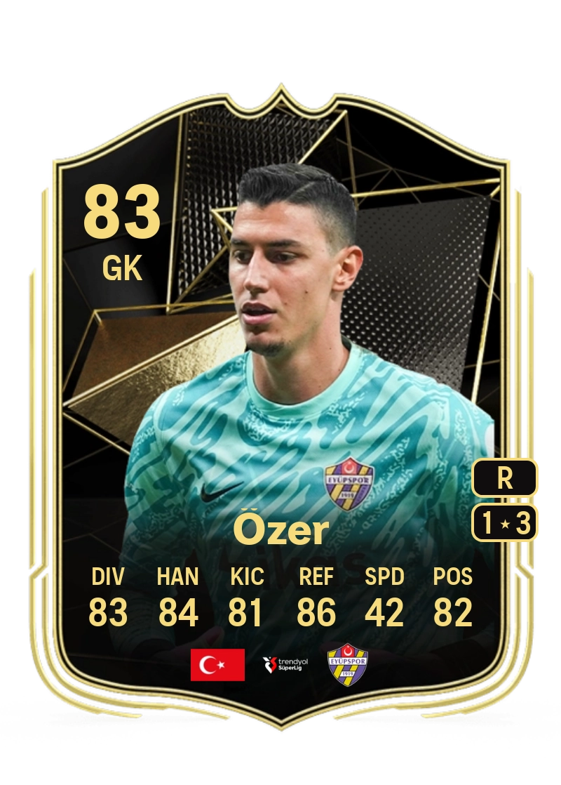 Berke Özer Team of the Week 83 Overall Rating