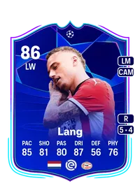 Noa Lang UCL Road to the Knockouts 86 Overall Rating