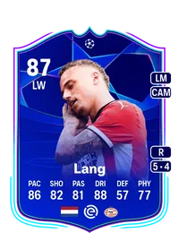 Noa Lang UCL Road to the Knockouts 87 Overall Rating