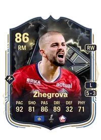 Edon Zhegrova Thunderstruck 86 Overall Rating