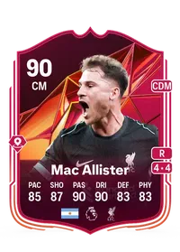 Alexis Mac Allister Champions Mastery 90 Overall Rating