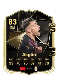 Yunus Akgün Team of the Week 83 Overall Rating