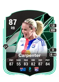 Ellie Carpenter SQUAD FOUNDATIONS 87 Overall Rating