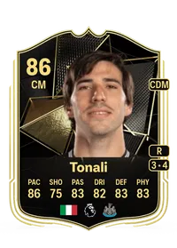 Sandro Tonali Team of the Week 86 Overall Rating