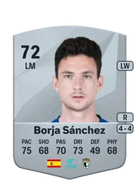 Borja Sánchez Common 72 Overall Rating