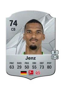 Moritz Jenz Rare 74 Overall Rating