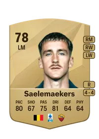 Alexis Saelemaekers Common 78 Overall Rating