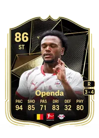 Loïs Openda Team of the Week 86 Overall Rating