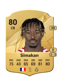 Mohamed Simakan Rare 80 Overall Rating