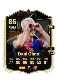 Dani Olmo Team of the Week 86 Overall Rating