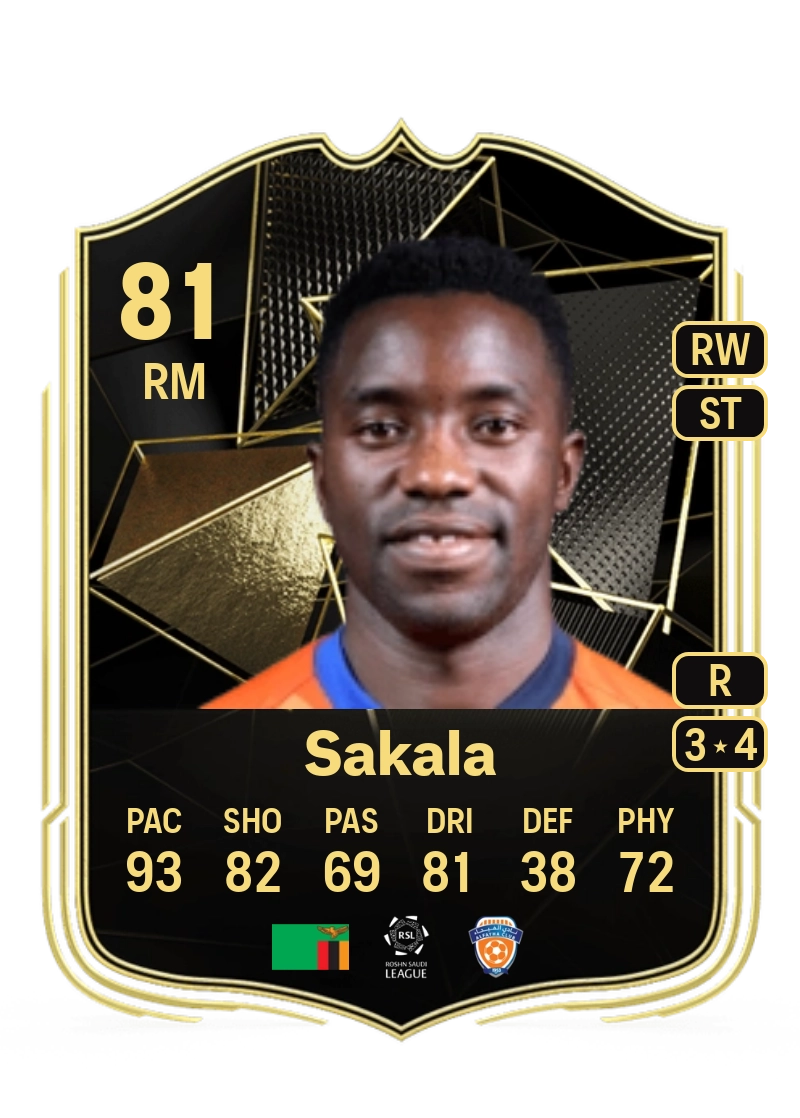 Fashion Sakala Team of the Week 81 Overall Rating
