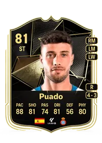 Puado Team of the Week 81 Overall Rating