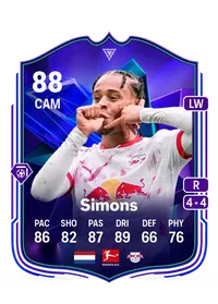 Xavi Simons FC Pro Live 88 Overall Rating