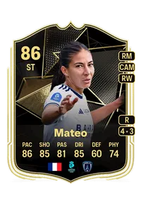 Clara Mateo Team of the Week 86 Overall Rating