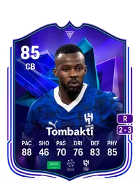 Hassan Tombakti FC Pro Live 85 Overall Rating