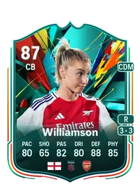 Leah Williamson Total Rush 87 Overall Rating