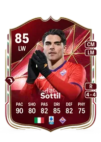 Riccardo Sottil Winter Champions 85 Overall Rating