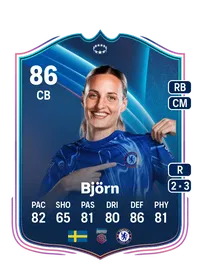 Nathalie Björn UWCL Road to the Knockouts 86 Overall Rating