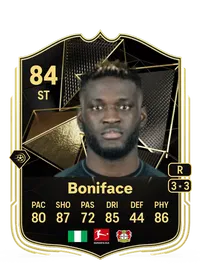 Victor Boniface Team of the Week 84 Overall Rating