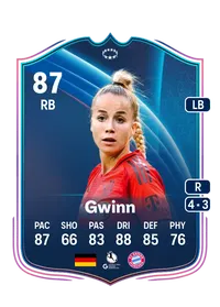 Giulia Gwinn UWCL Road to the Knockouts 87 Overall Rating