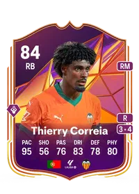 Thierry Correia Track Stars 84 Overall Rating