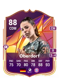 Lena Oberdorf Track Stars 88 Overall Rating